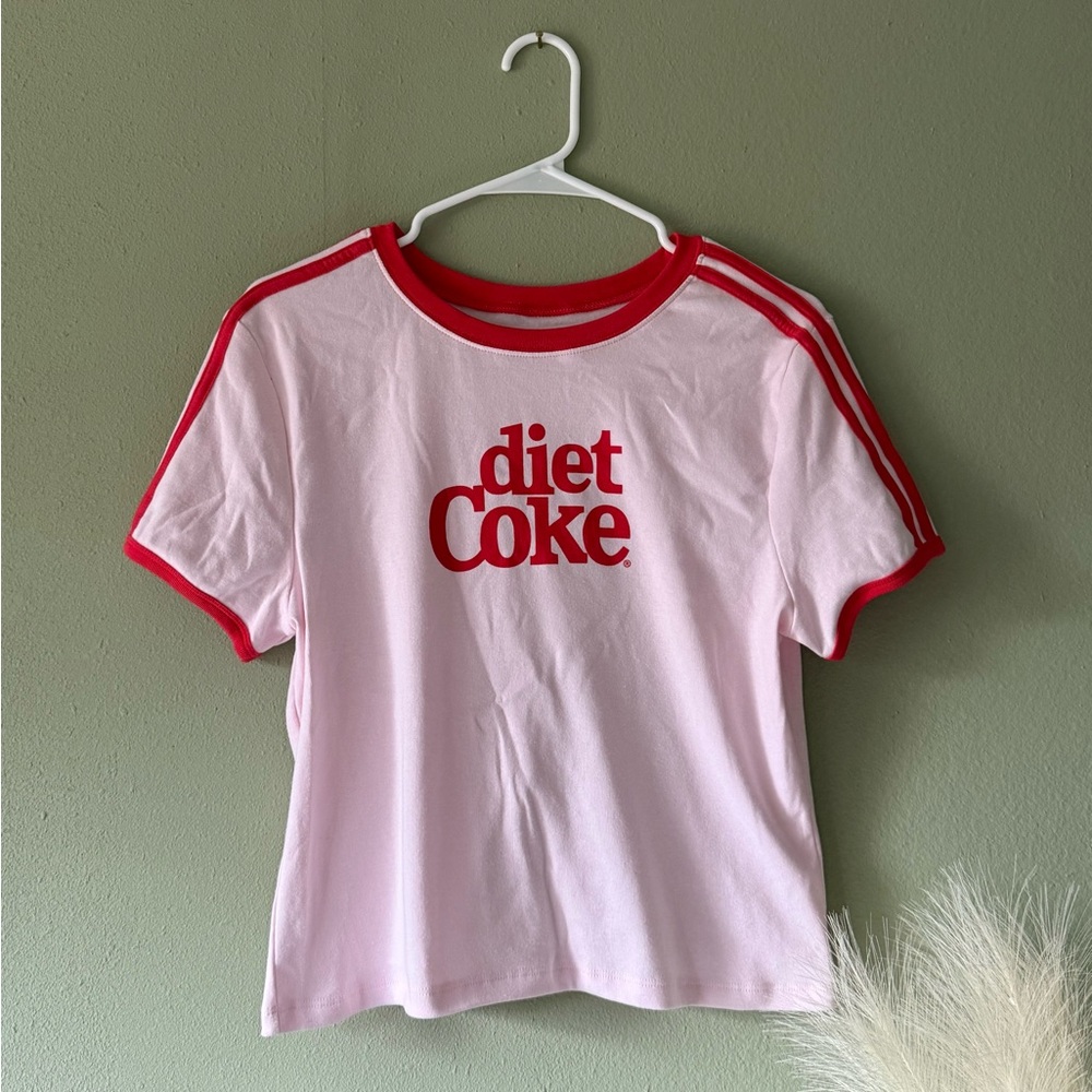 Diet Coke Pink and Red T-Shirt NWOT